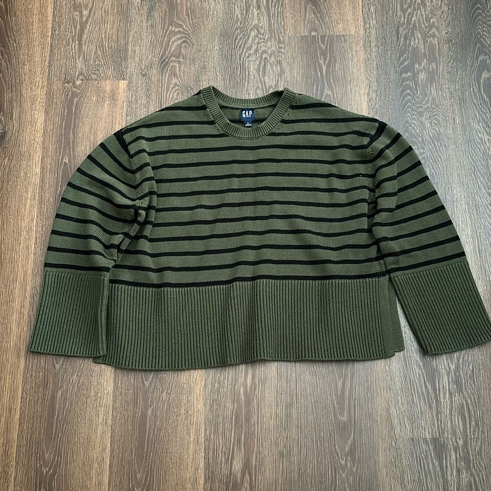 Gap Split Hem Striped Sweater